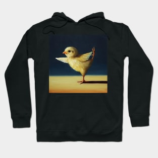 yellow chick exercise Hoodie